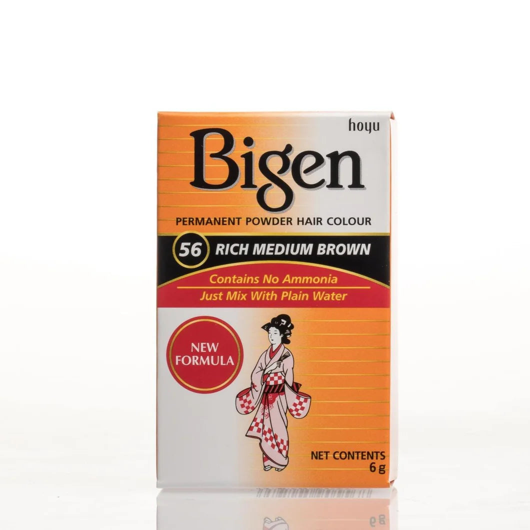 Bigen Powder Hair Color #56 Rich Medium Brown 0.21oz