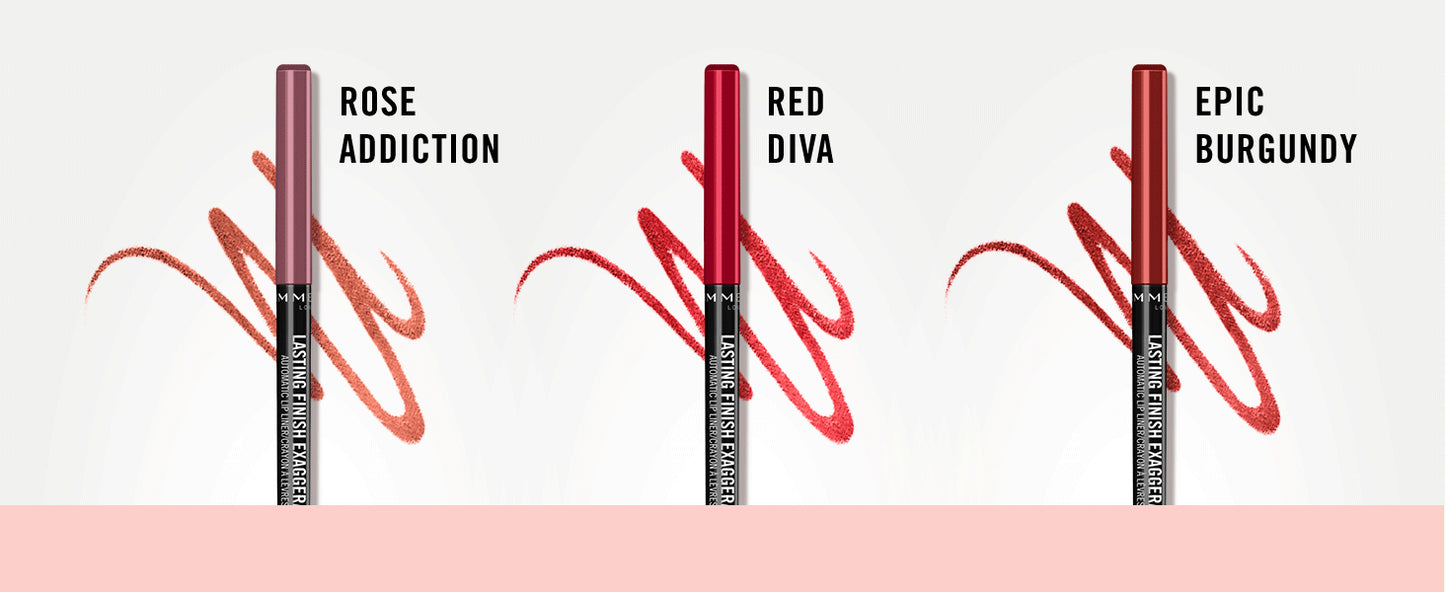 RIMMEL LONDON Rimmel Lasting Finish Automatic Liners Rose Addiction 018