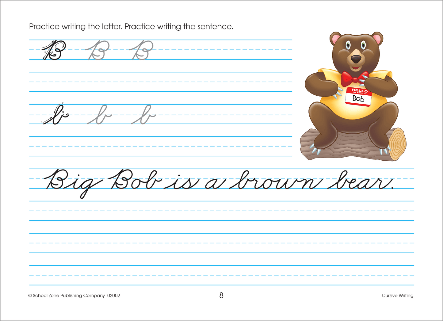 School Zone Cursive Writing Grades 3-4 Workbook
