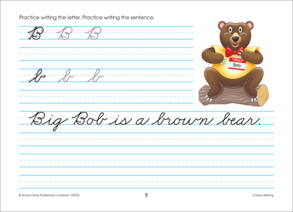 School Zone Cursive Writing Grades 3-4 Workbook