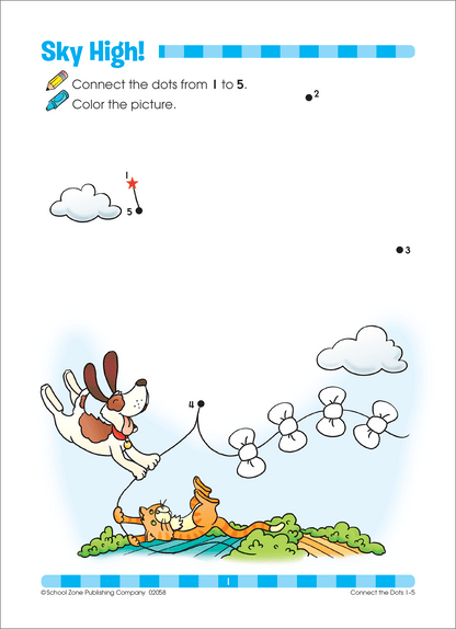 School Zone Connect the Dots Preschool Workbook
