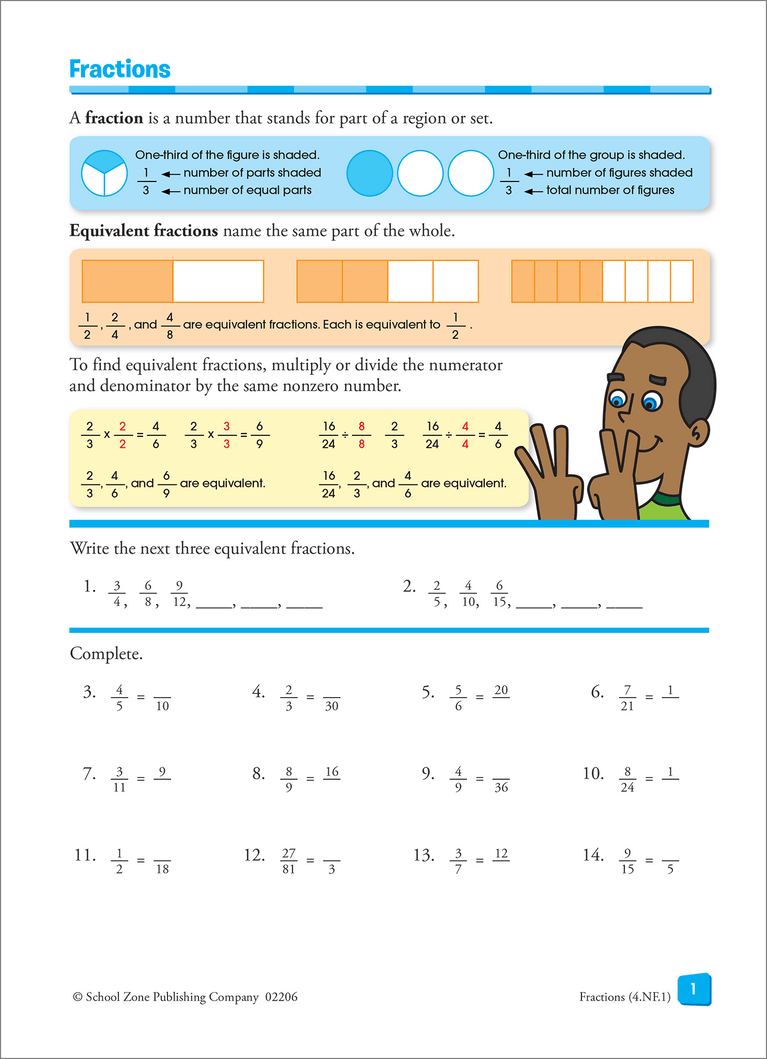 School Zone Math Basics Grade 6 Workbook