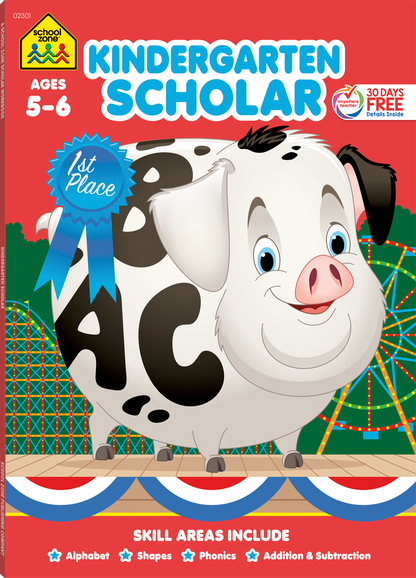 School Zone Kindergarten Scholar Workbook