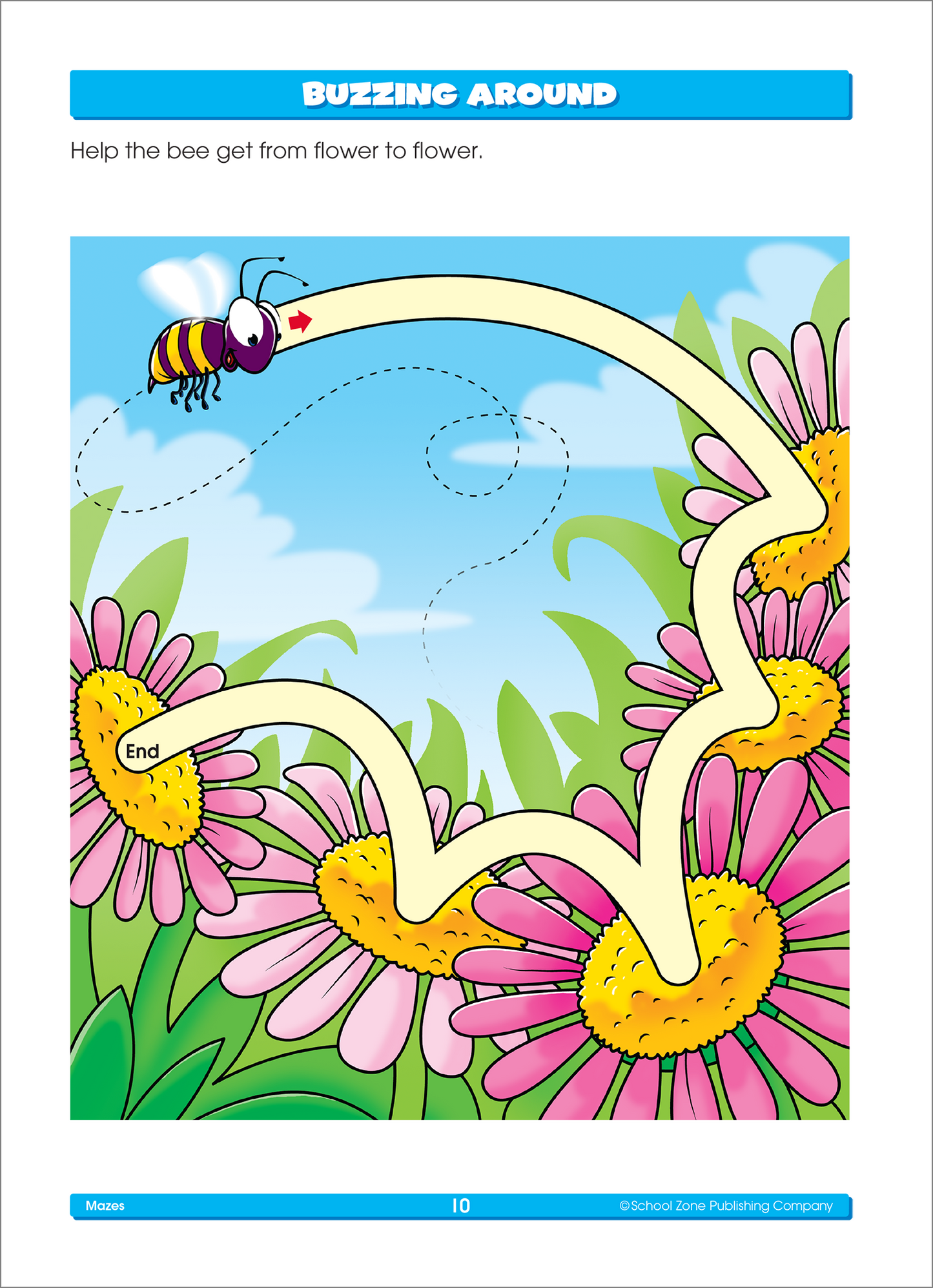 School Zone Mazes Preschool Workbook
