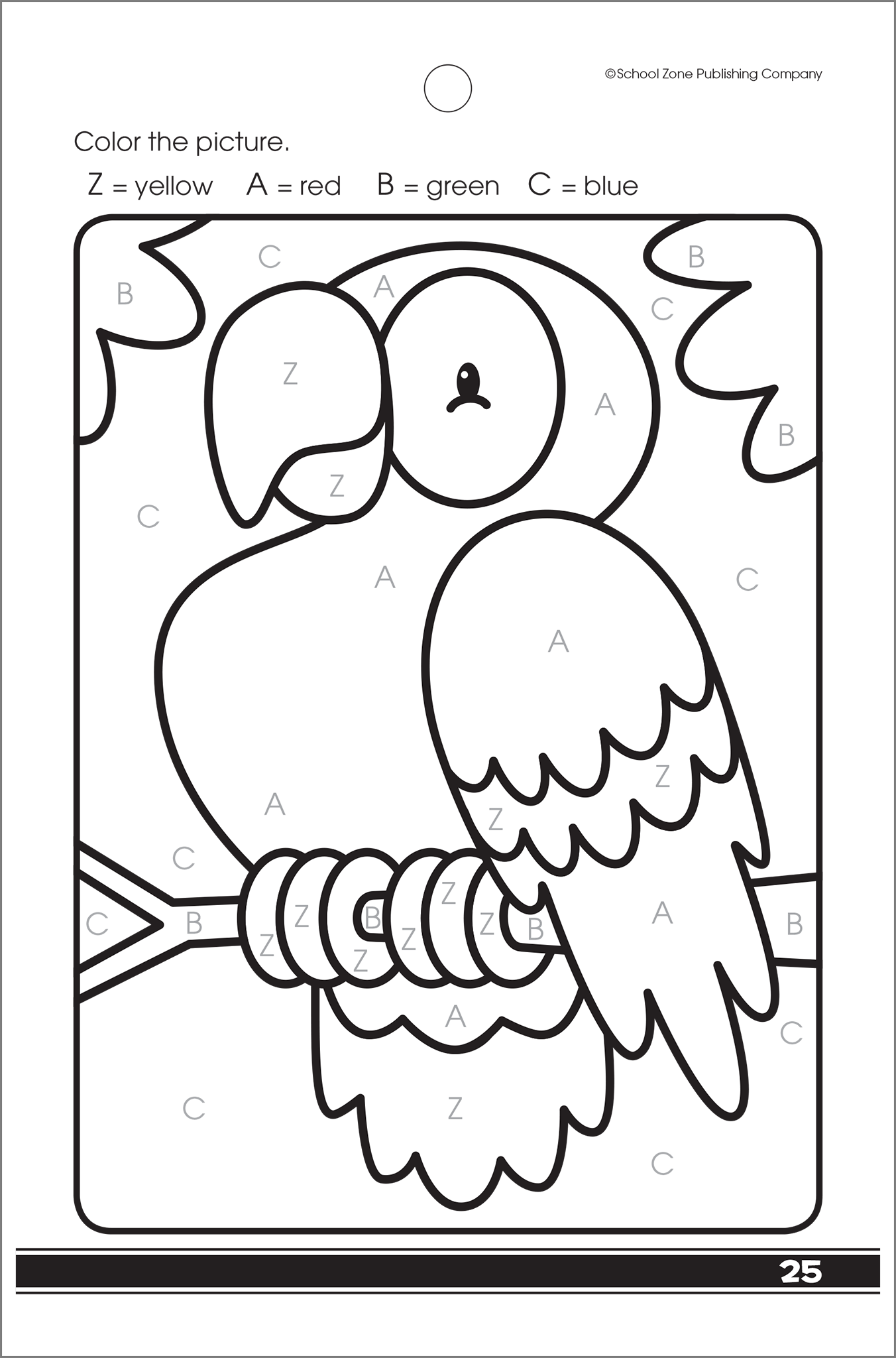 School Zone My First Coloring Adventure Little Busy Book