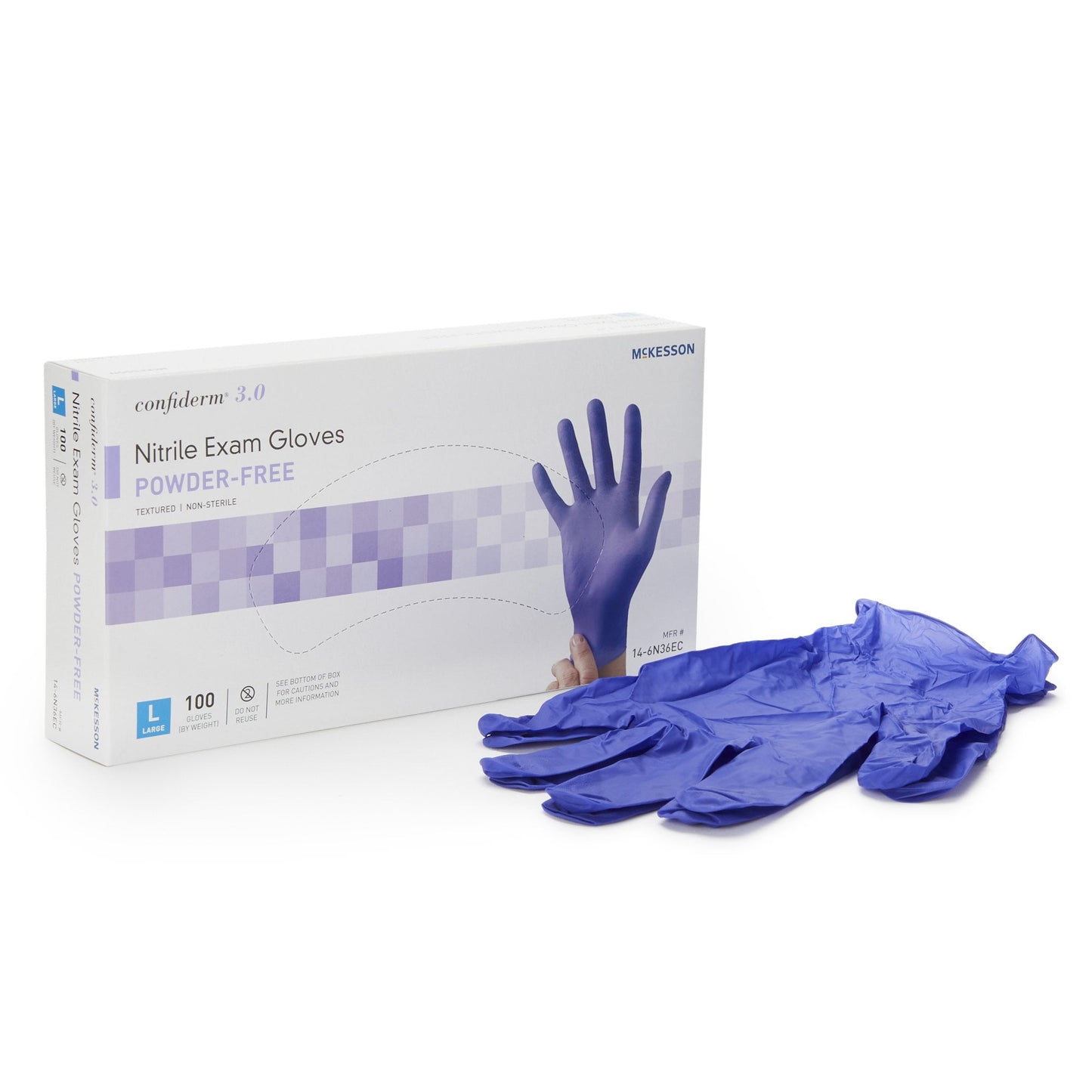 GLOVES NITRILE BLUE PWD FREE MD 100 DS