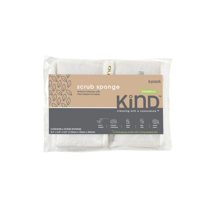 Casabella Kind Plant Based Scrubber Sponge, 3 count