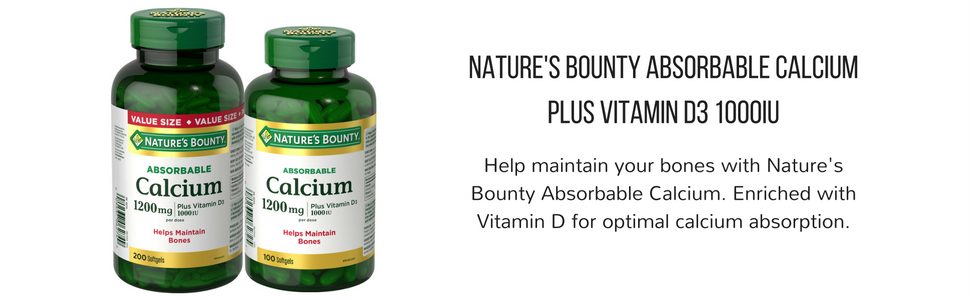 CALCIUM+D 1200MG SFTGL 120CT NAT BOUNTY