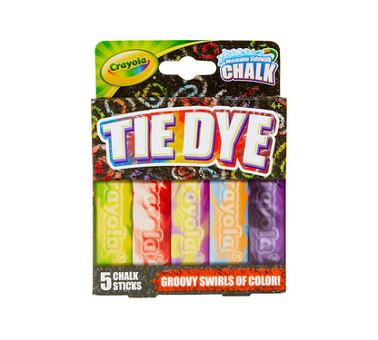 Crayola Special Effects Tie Dye Sidewalk Chalk, 5 count