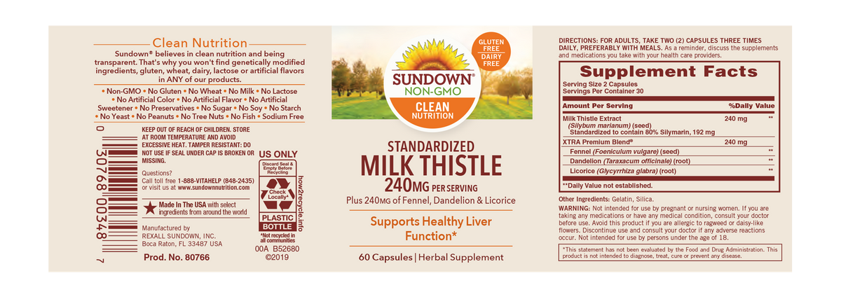 MILK THISTLE CP 240MG 60