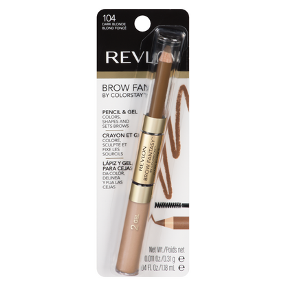 REVLON ColorStay Brow Fantasy Pencil & Gel - 104 Dark Brown
