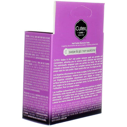 CUTEX SWIPE & GO REMOVER PADS 10CT