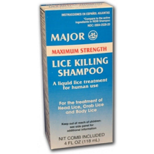 MAJOR LICE KILLING SHAMPOO+1COMB 4 OZ