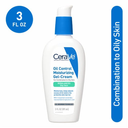 CeraVe Oil Control Moisturizing Face Gel Cream, 3 oz