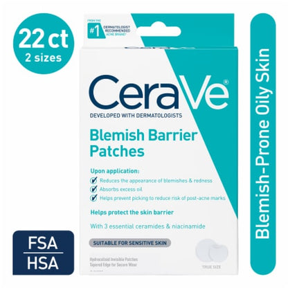 Cerave Blemish Barrier Patches 22 Count 2-Sizes