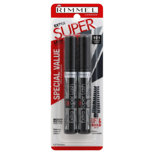 Rimmel Extra Super Lash Mascara 101 Black Black