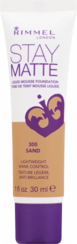 Rimmel London Stay Matte Liquid Mousse Foundation 300 Sand
