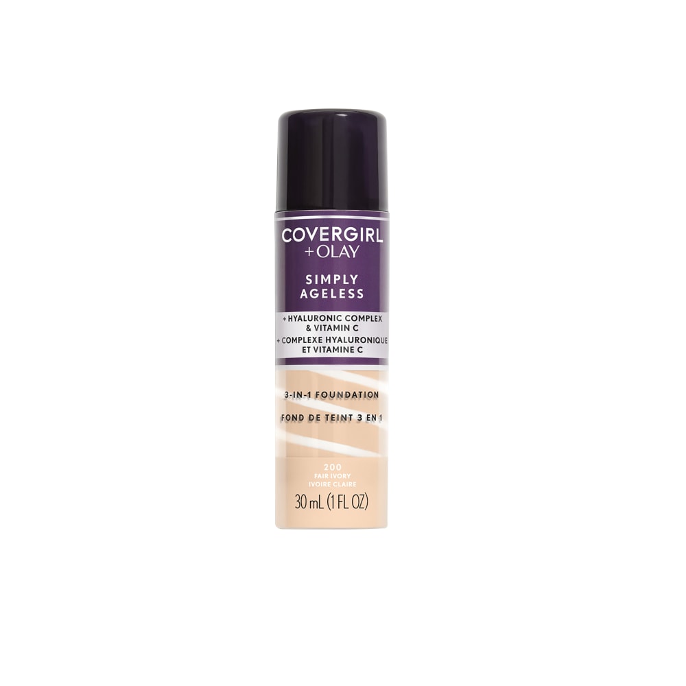 COVERGIRL + Olay Simply Ageless 3-in-1 Liquid Foundation - 200 Fair Ivory