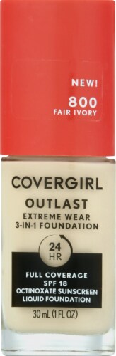COVERGIRL Outlast Extreme Full Coverage Liquid Foundation - 800 Fair Ivory