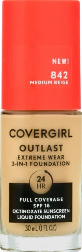 COVERGIRL Outlast Extreme Full Coverage Liquid Foundation - 842 Medium Beige