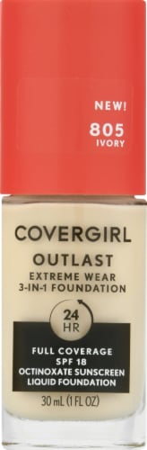 COVERGIRL Outlast Extreme Full Coverage Liquid Foundation - 805 Ivory