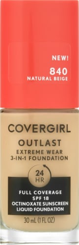 COVERGIRL Outlast Extreme Full Coverage Liquid Foundation - 840 Natural Beige