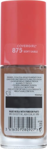 COVERGIRL Outlast Extreme Full Coverage Liquid Foundation - 875 Soft Sable