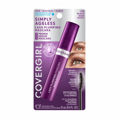 COVERGIRL Simply Ageless Lash Plumping Mascara - 120 Black Water Resistant