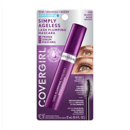 COVERGIRL Simply Ageless Lash Plumping Mascara - 120 Black Water Resistant