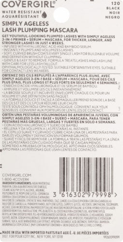 COVERGIRL Simply Ageless Lash Plumping Mascara - 120 Black Water Resistant