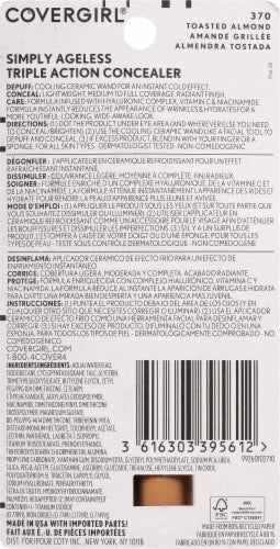 COVERGIRL Simply Ageless Triple Action Concealer - 370 Toasted Almond