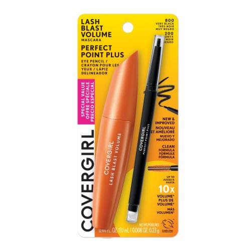 COVERGIRL Lash Blast Clean Volume Mascara & Perfect Point Plus Eye Pencil - 800 Very Black &  200 Black Onyx