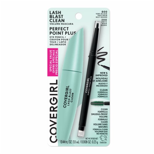 COVERGIRL Lash Blast Clump Crusher Mascara & Perfect Point Plus Eye Pencil - 800 Very Black 800 & 200 Black Onyx