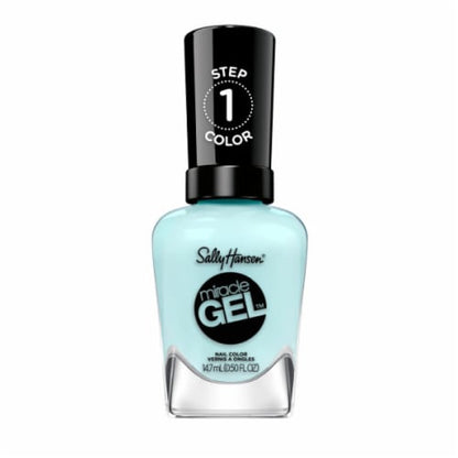 Sally Hansen Miracle Gel, Grand Cyan, Long Lasting, Gel-Like Formula, No UV Lamp Needed, Blue Nail Polish