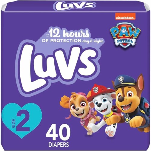 Luvs Diapers Size 2 Paw Patrol 40 Count
