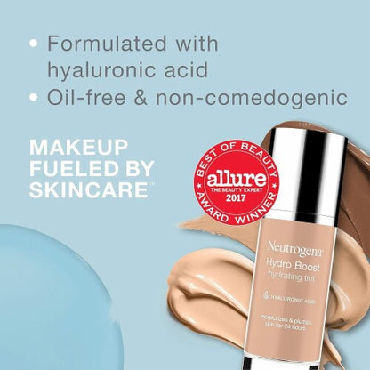Neutrogena Hydro Boost Hydrating Tint, 20 Natural Ivory, 1.0 fl. oz