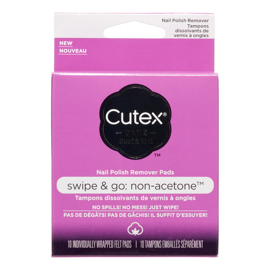 CUTEX SWIPE & GO REMOVER PADS 10CT