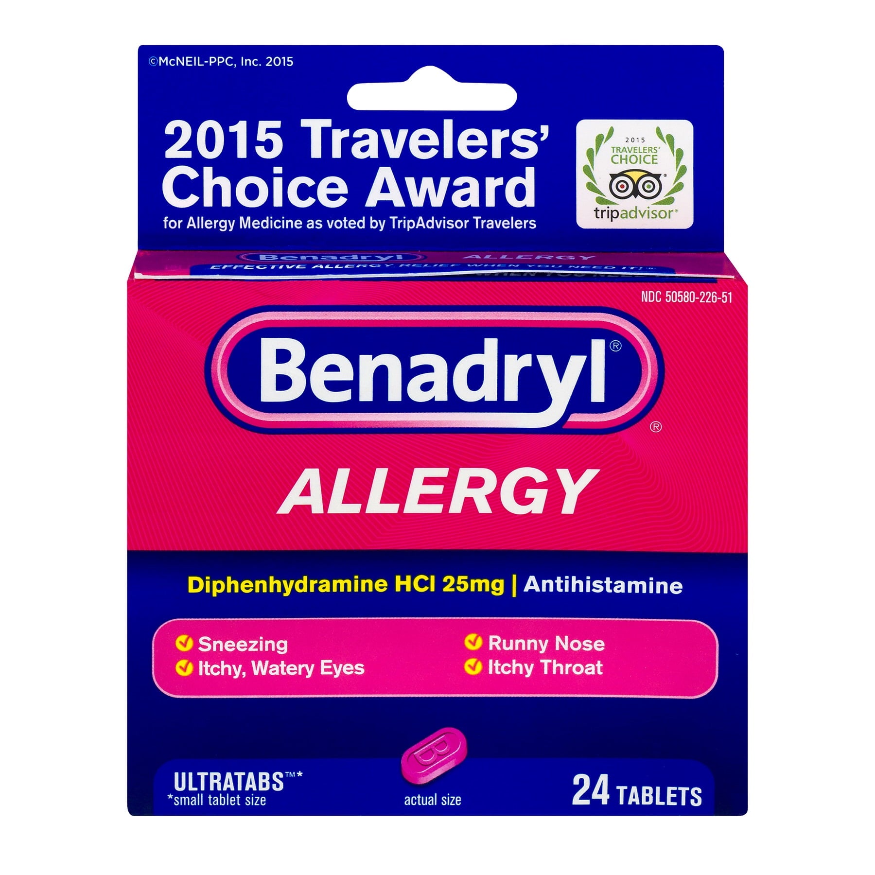 BENADRYL ALLERGY GC 25MG 24 DF