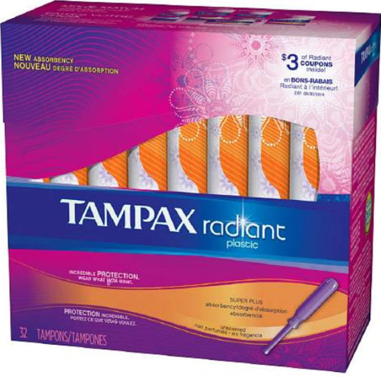 TAMPAX RADIANT SUPER TAMPON 14CT