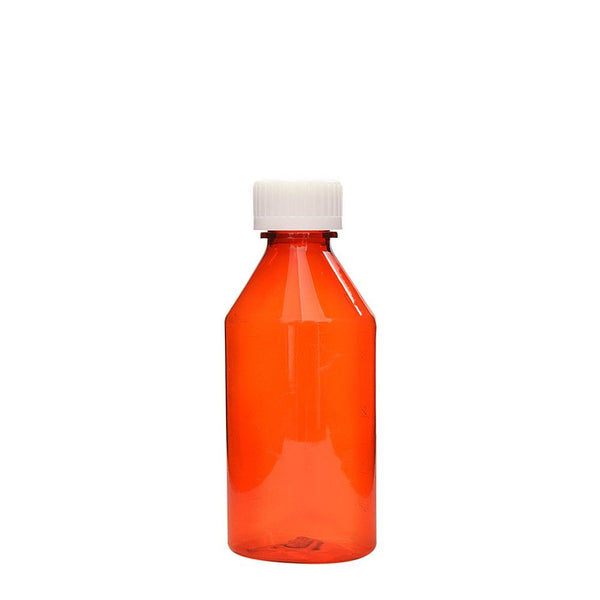 AMBER PET OVALS BT 180 2OZ