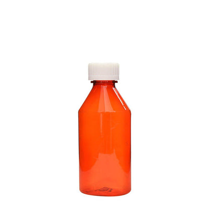 AMBER PET OVALS BT 180 2OZ