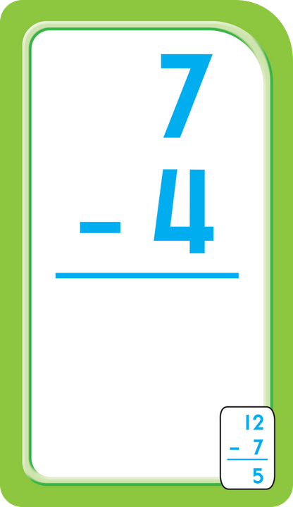 School Zone Flash Cards - Subtraction 0-12