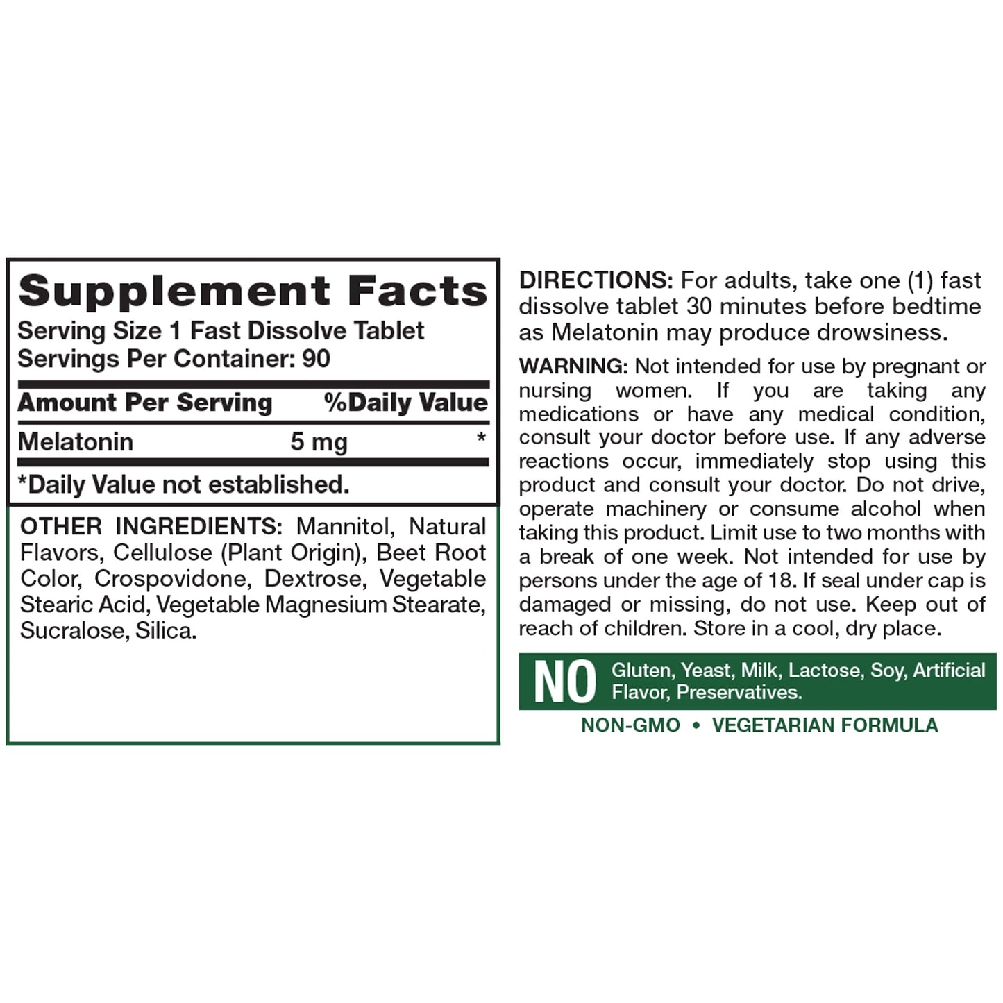 NT MELATONIN TB 5MG 60+30BNS RRL