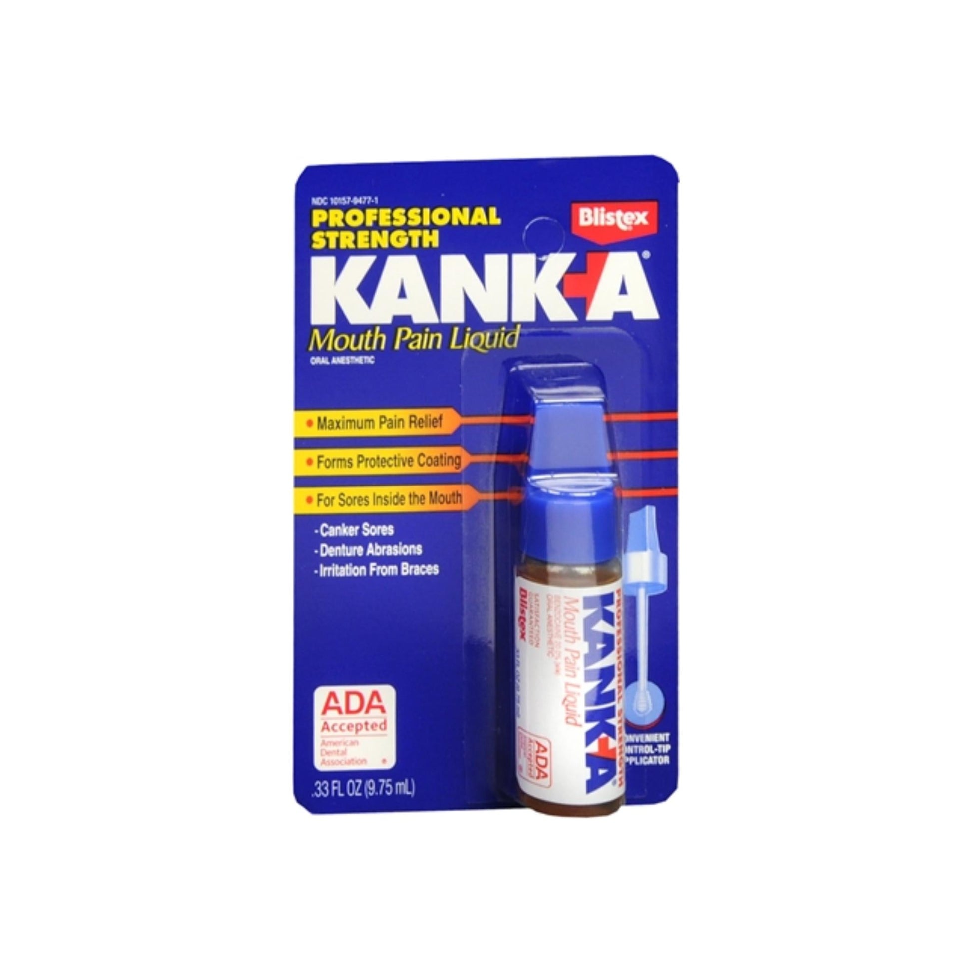 Kank-A Mouth Pain Liquid 0.33oz Maximum Strength