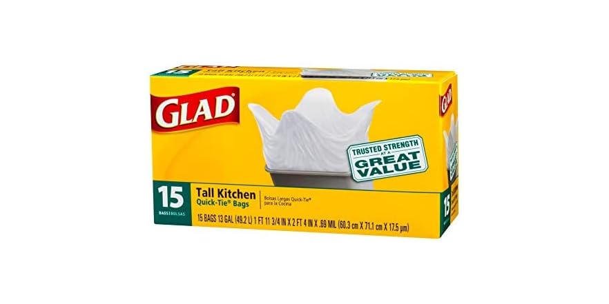 BAG GLAD TALL KITCHEN BG 6X40 FRS