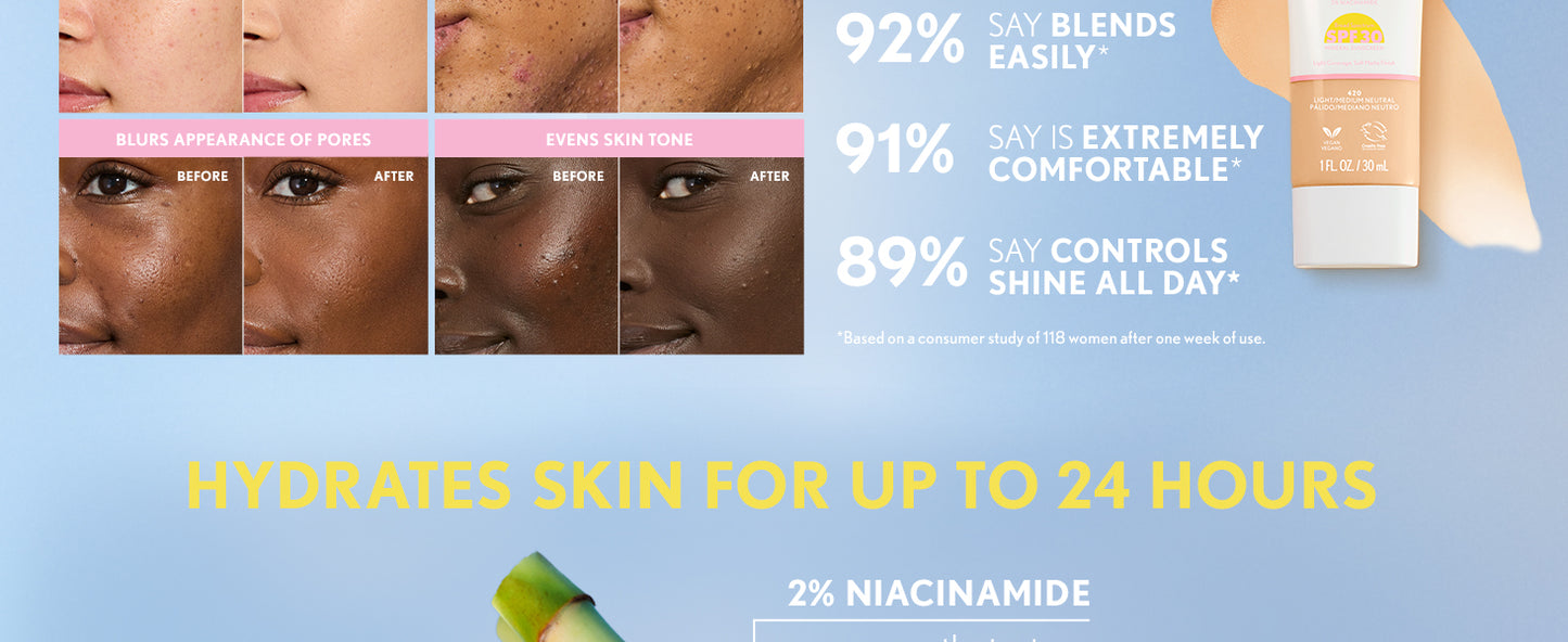COVERGIRL Clean Fresh Blurring Skin Tint With SPF 30 - 455 Rich/Deep Neutral