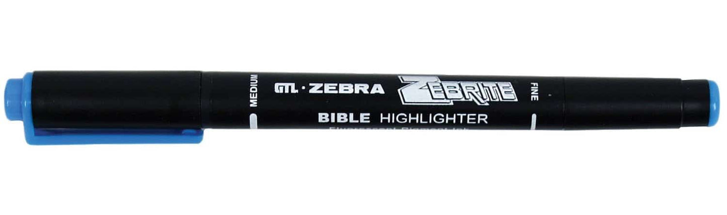 Zebra Zebrite Double-Ended Highlighter, Blue