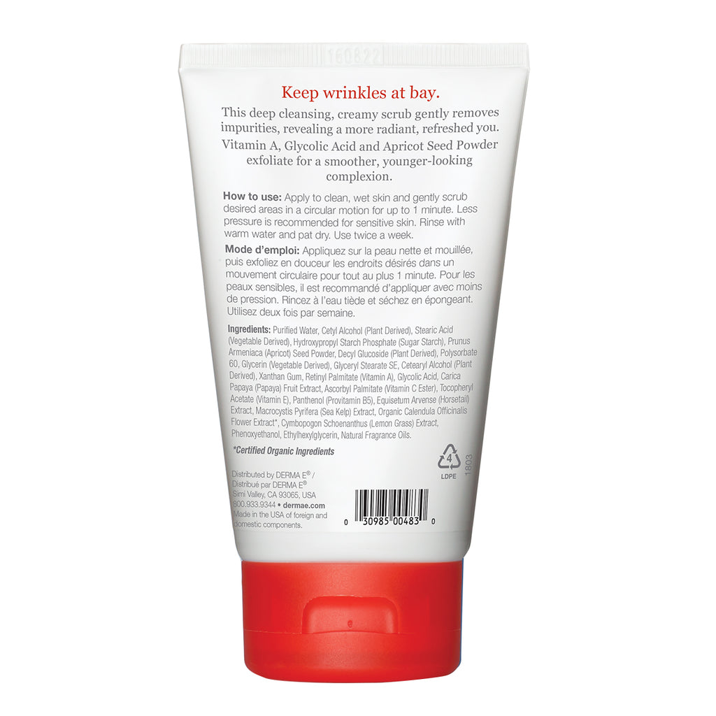 DERMA E ANTI WRINKLE VIT A SCRUB