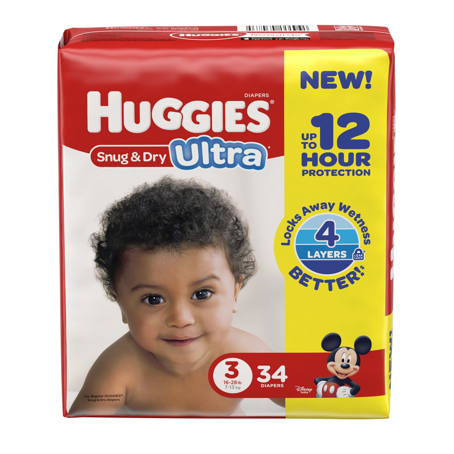 HUGGIES SNUG AND DRY BF 34 SZ3