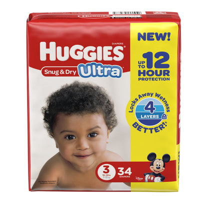 HUGGIES SNUG AND DRY BF 34 SZ3